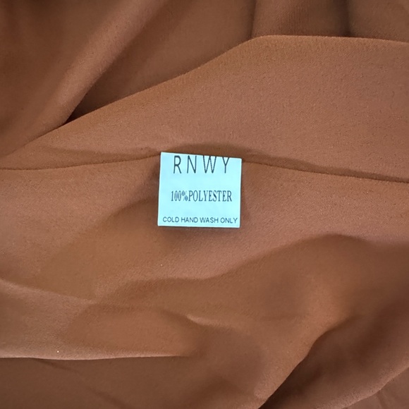 Runway the Label Jayden Brown Strappy Cutout Maxi Dress Size 10 Wedding Party - Picture 9 of 9